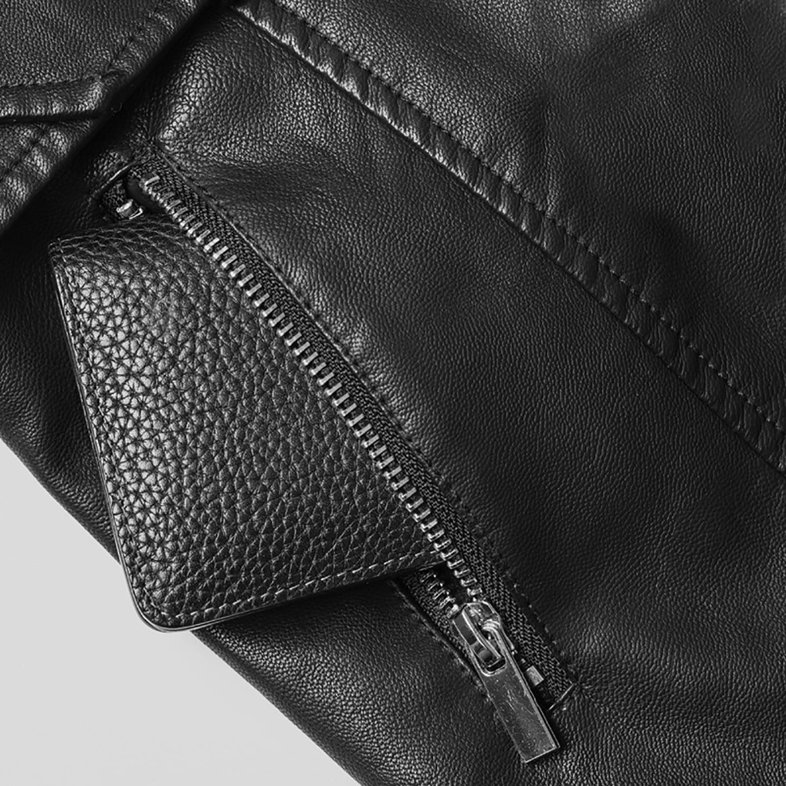 Women’s Slim Hooded Real Leather Jacket