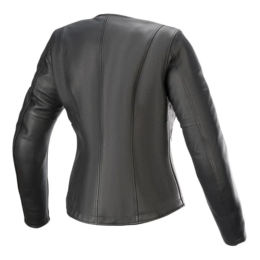 Women's Black Hooded Real Leather Jacket
