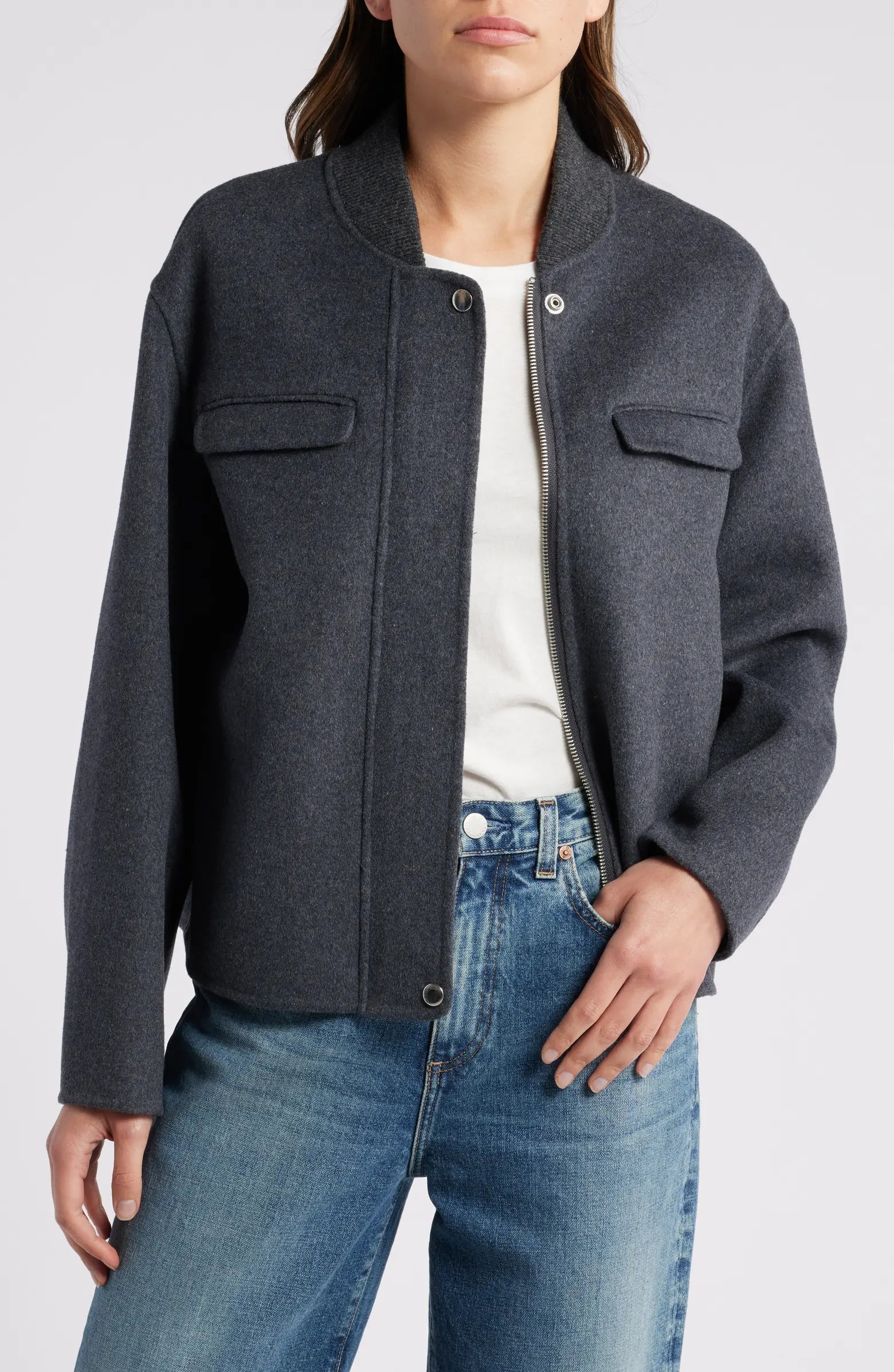 Women's Stylish Wool Blend Jacket