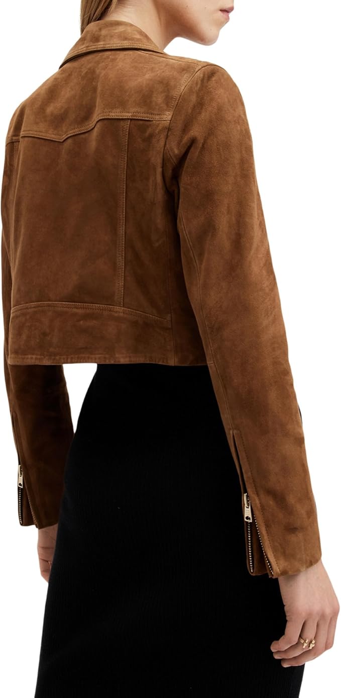 Women's cropped suede Jacket