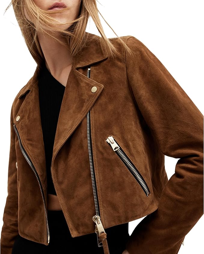 Women's cropped suede Jacket