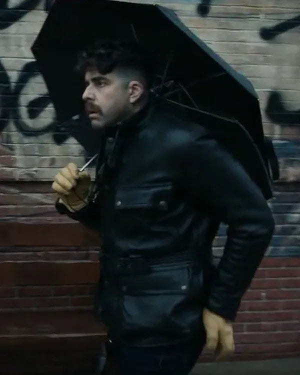 Harry Keshegian The Equalizer S02 Black Leather Jacket