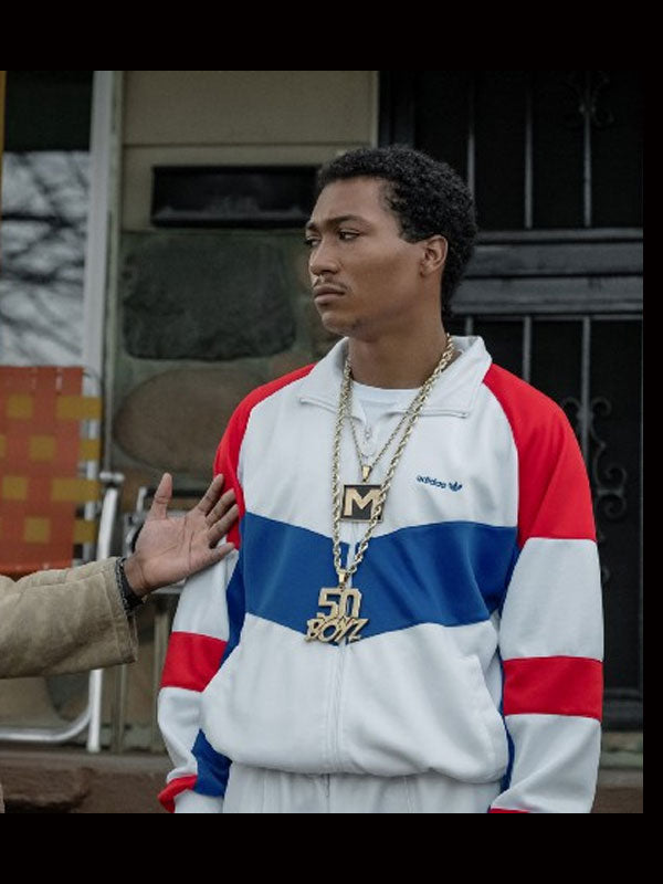 BMF Lil Meech White Track Jacket