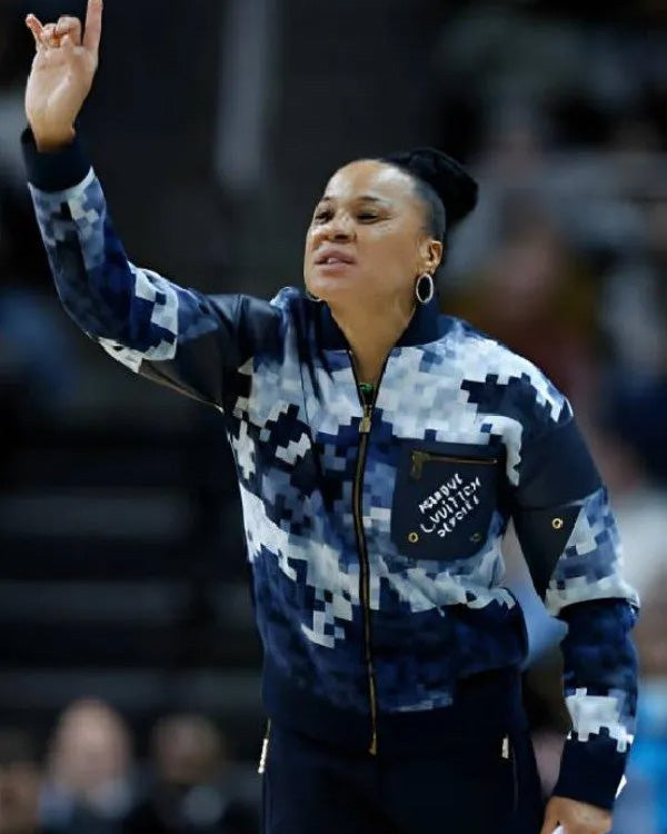 Dawn Staley Blue Damier Jacket