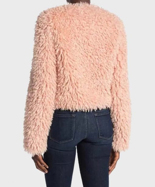 Delilah McCall The Equalizer 2021 Pink Fur Jacket