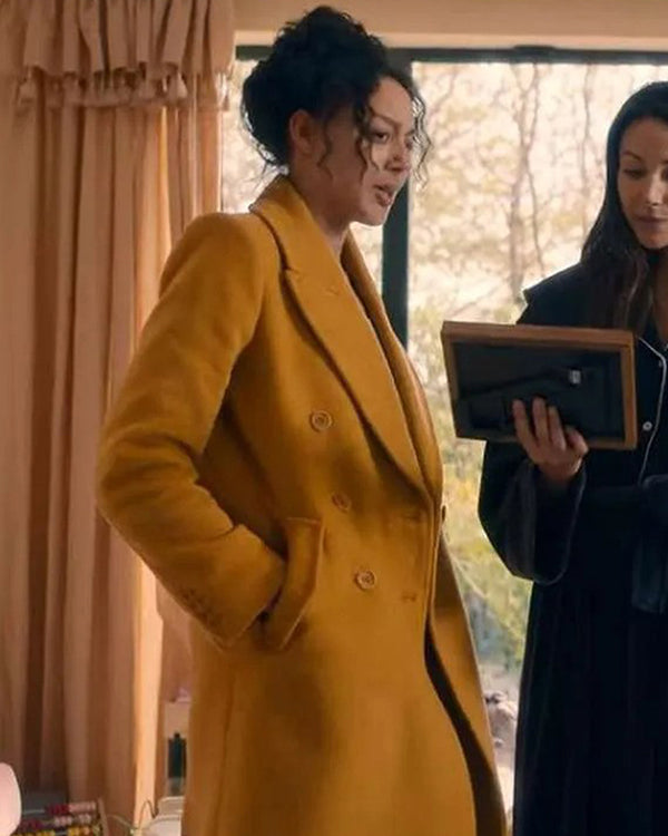 Fool Me Once 2024 Adelle Leonce Yellow Coat