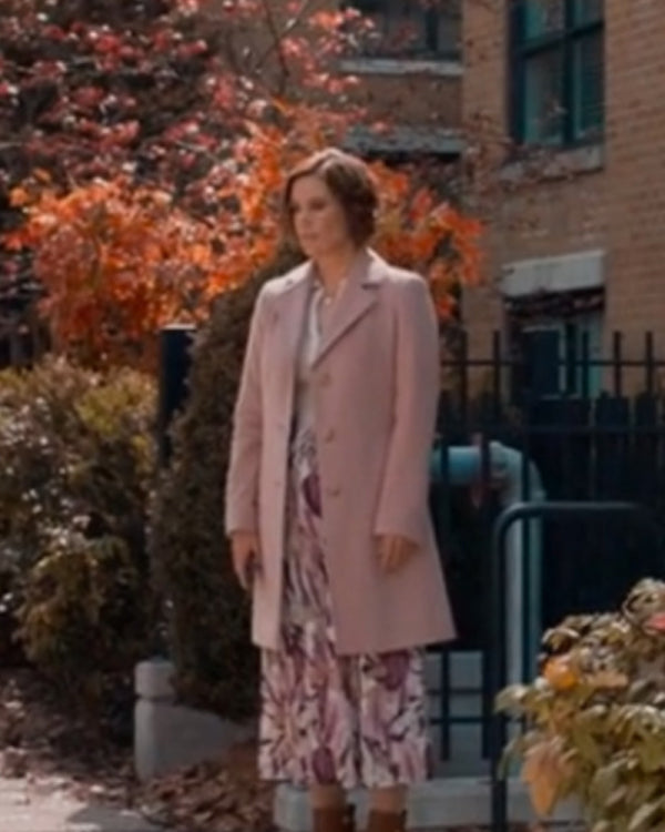 Falling Together 2024 Ashley Williams Pink Long Coat