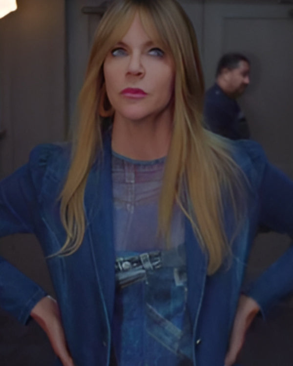 High Potential Kaitlin Olson Blue Denim Blazer