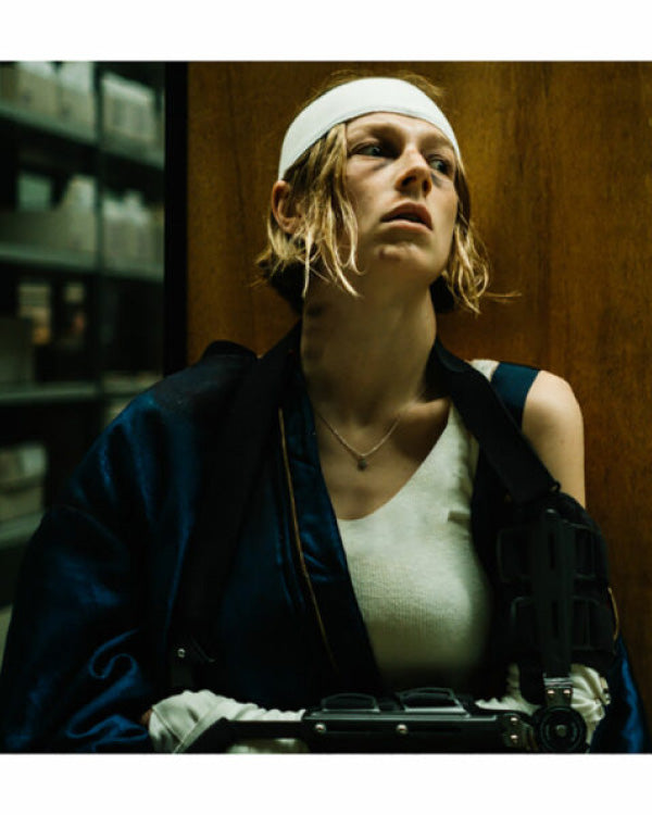 Hunter Schafer Cuckoo Blue Jacket