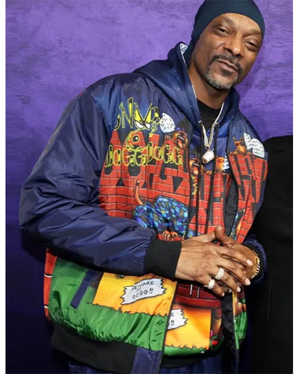 The Underdoggs 2024 Snoop Dogg Blue Bomber Jacket