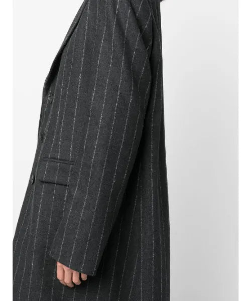 Only Murders In The Building S03 Selena Gomez Pinstripe Coat