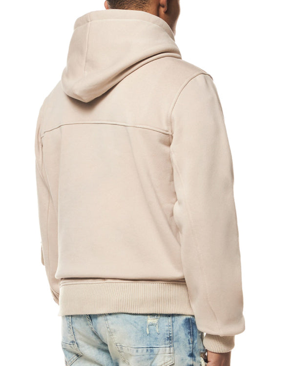 Mixed Media Utility Hoodie