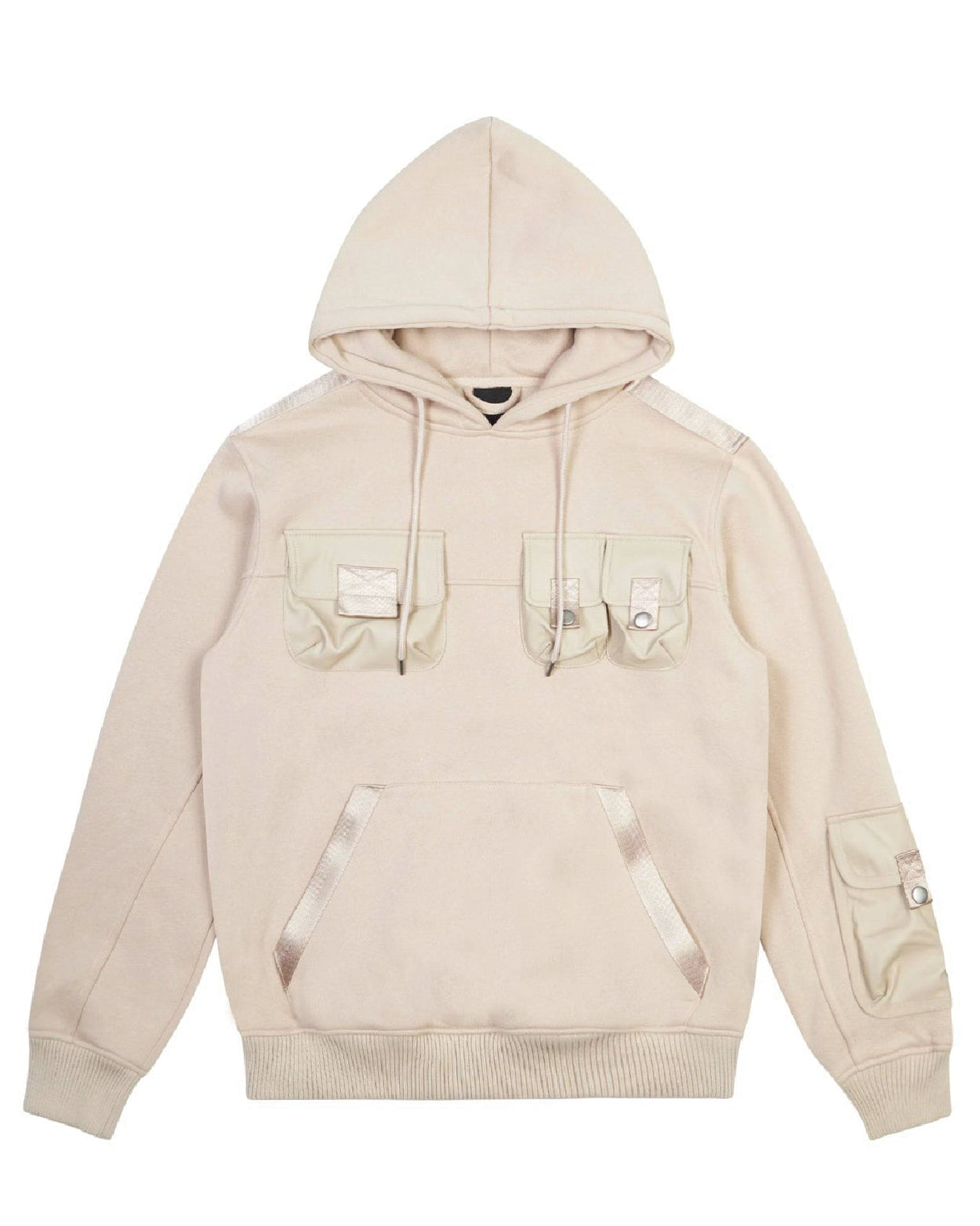 Mixed Media Utility Hoodie