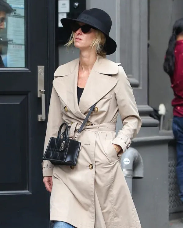 Nicky Hilton NYC Beige Trench Coat