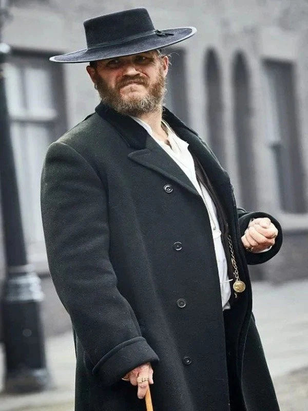 Peaky Blinders Tom Hardy Black Long Trench Coat