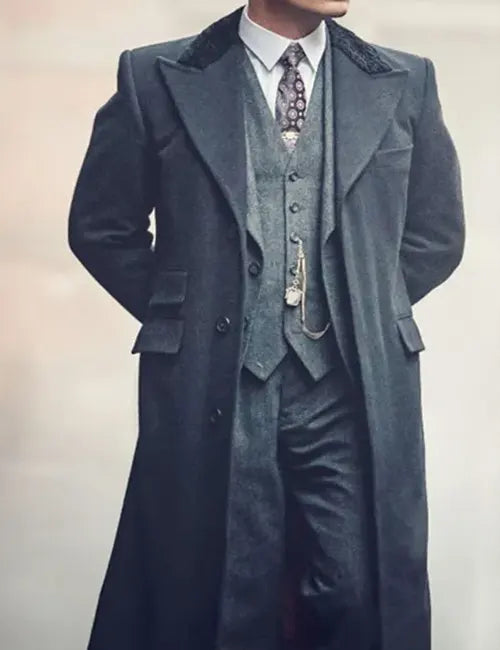 Thomas Shelby Peaky Blinders Black Trench Coat
