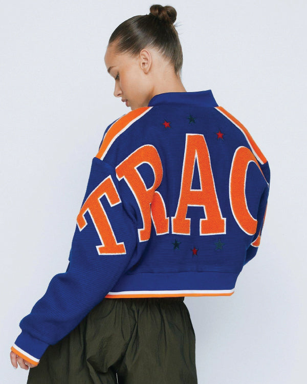 Track Back Knitted Varsity Jacket