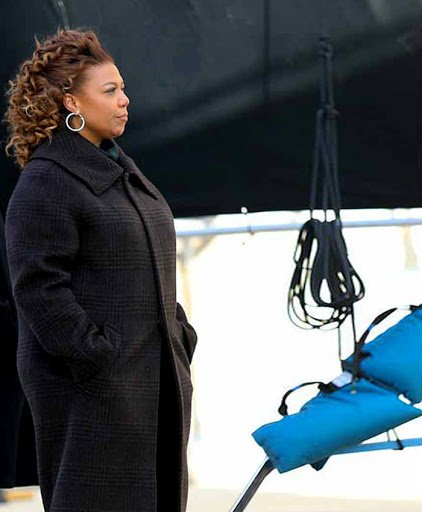 Robyn McCall The Equalizer Shirt Style Collar Black Coat