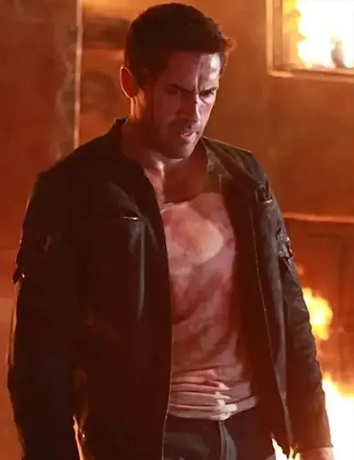 Scott Adkins John Wick Chapter 4 Black Leather Jacket