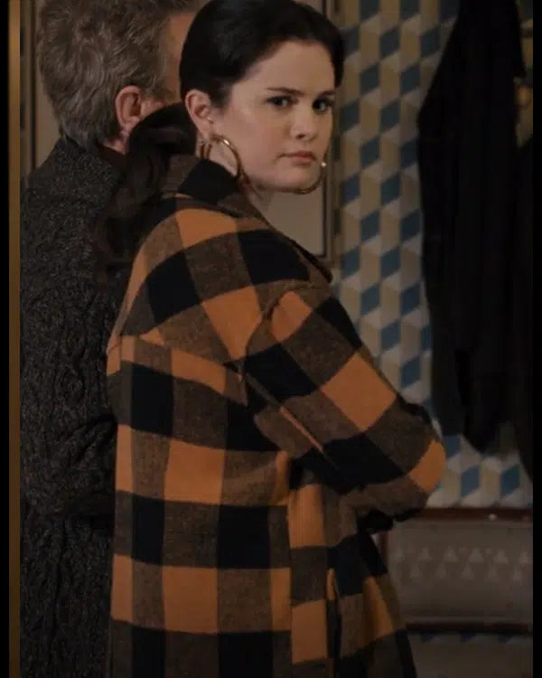 Selena Gomez Only Murders In The Building Mabel Checkered Plaid Coat