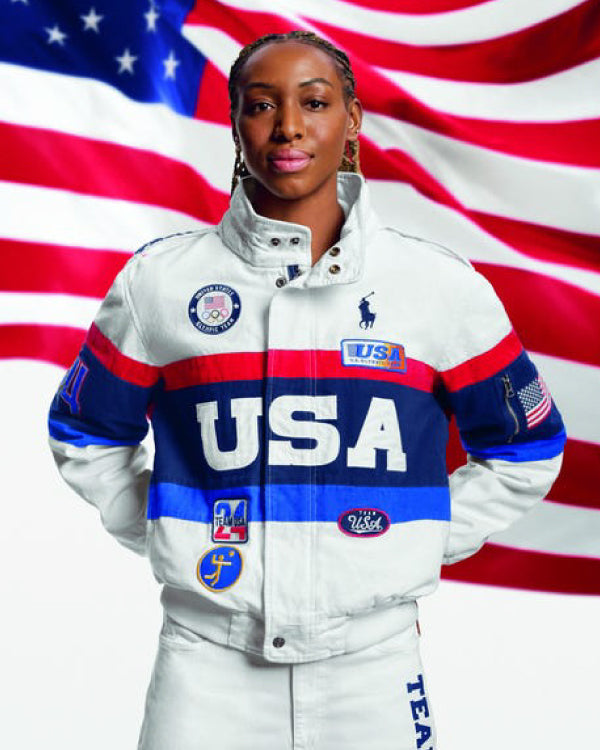 Team USA 2024 Olympic White Jacket