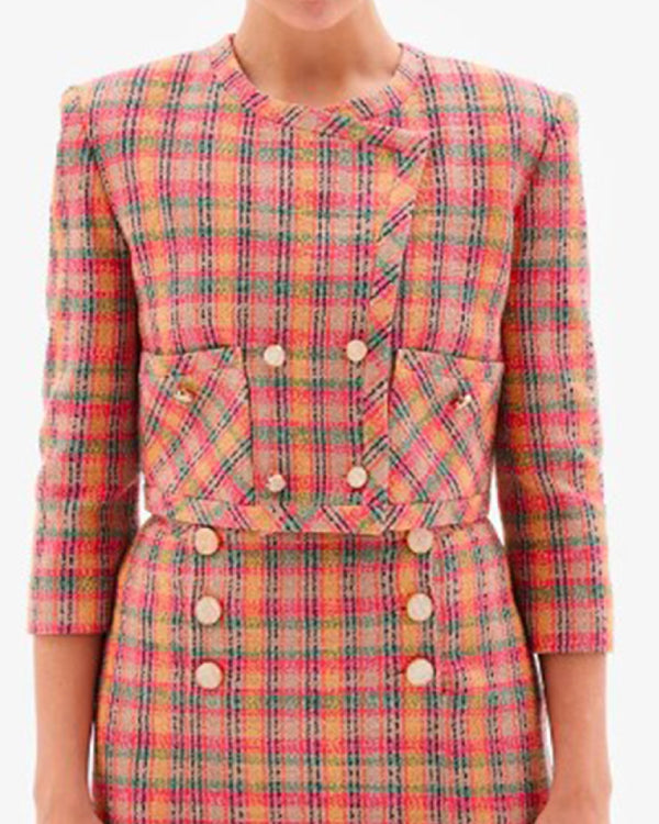 Thank You, Next 2024 Zeynep Tugce Bayat Plaid Jacket