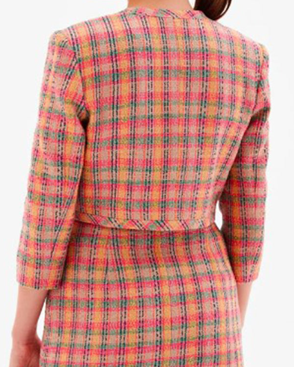 Thank You, Next 2024 Zeynep Tugce Bayat Plaid Jacket