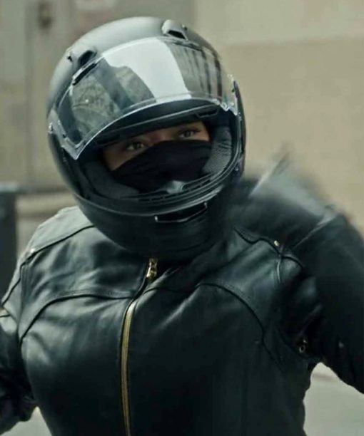 The Equalizer 2021 Robyn McCall Leather Biker Jacket