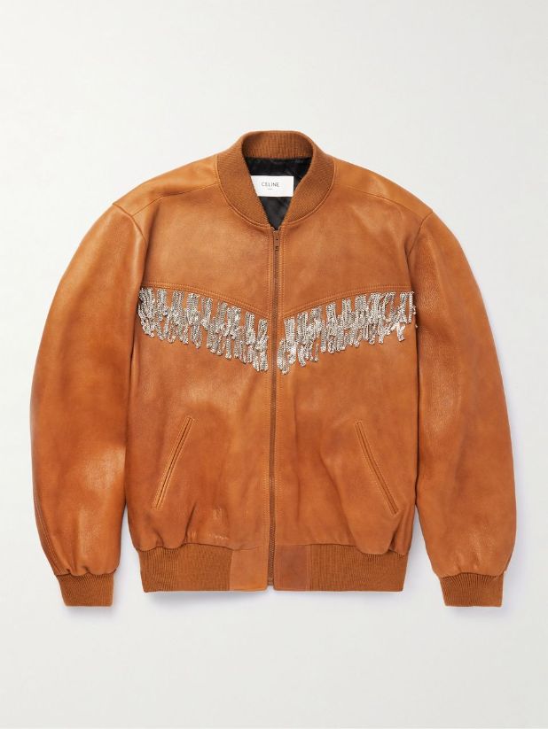 The Equalizer Queen Latifah Fringe Brown Bomber Jacket
