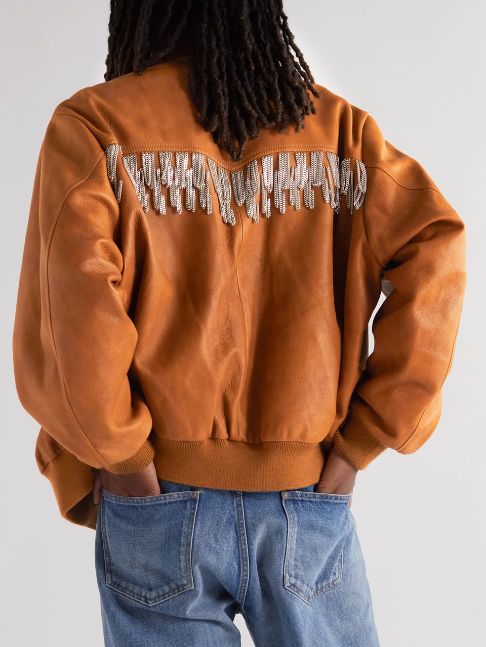 The Equalizer Queen Latifah Fringe Brown Bomber Jacket