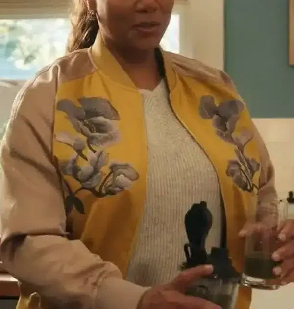 The Equalizer Queen Latifah S03 Floral Bomber Jacket