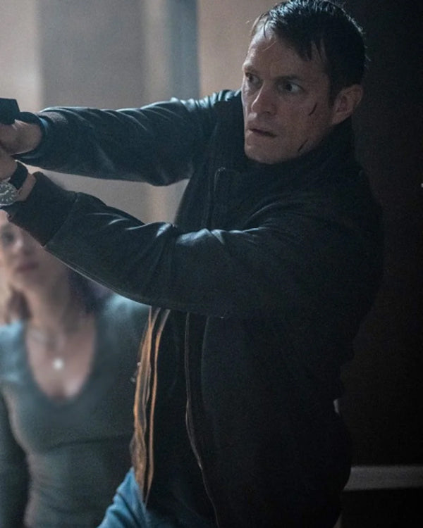 The Silent Hour 2024 Joel Kinnaman Black Jacket