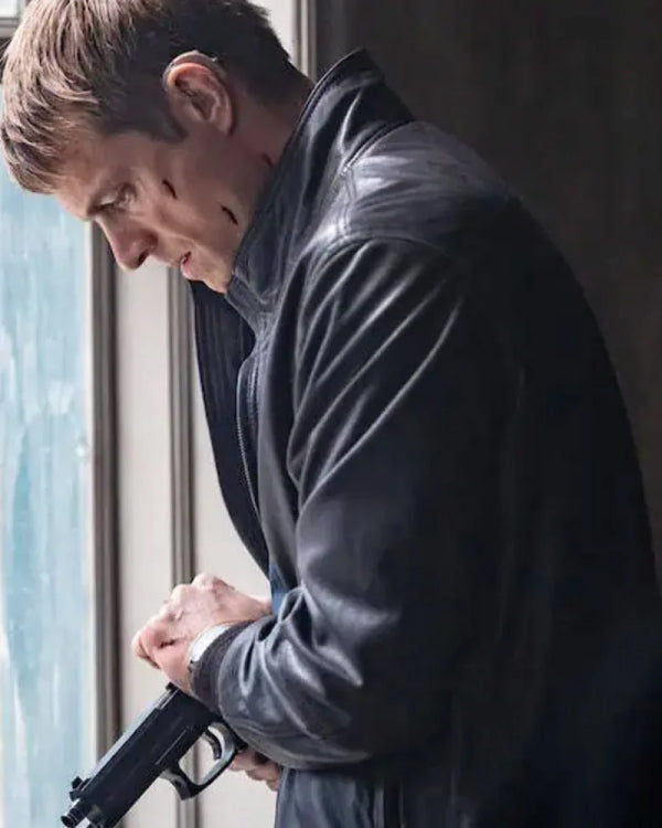 The Silent Hour 2024 Joel Kinnaman Black Jacket
