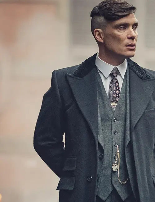 Thomas Shelby Peaky Blinders Black Trench Coat