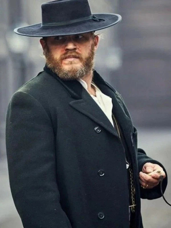 Peaky Blinders Tom Hardy Black Long Trench Coat