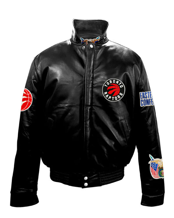 Toronto Raptors Full Black Leather Jacket