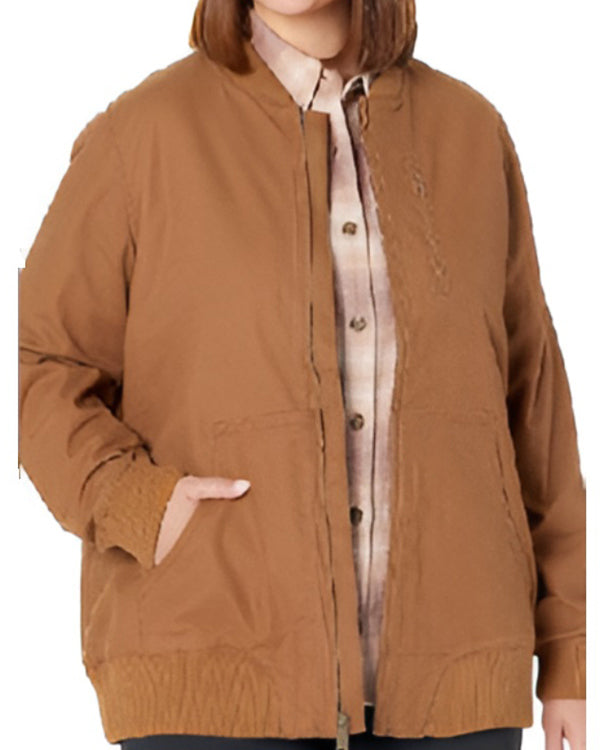 Unsellable Houses S05 Lyndsay Lamb Brown Bomber Jacket