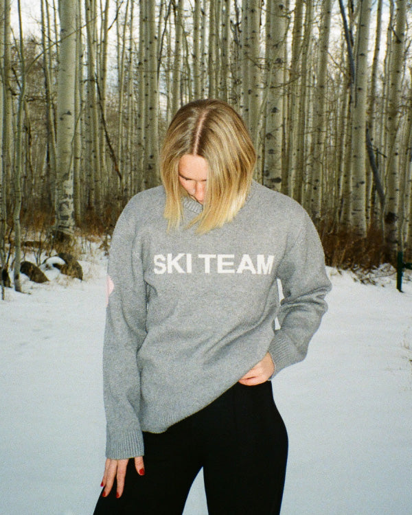 Women Gray Snow Day Sweater