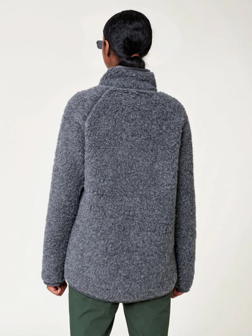 Women's Heavy Wool Charcoal Jacket