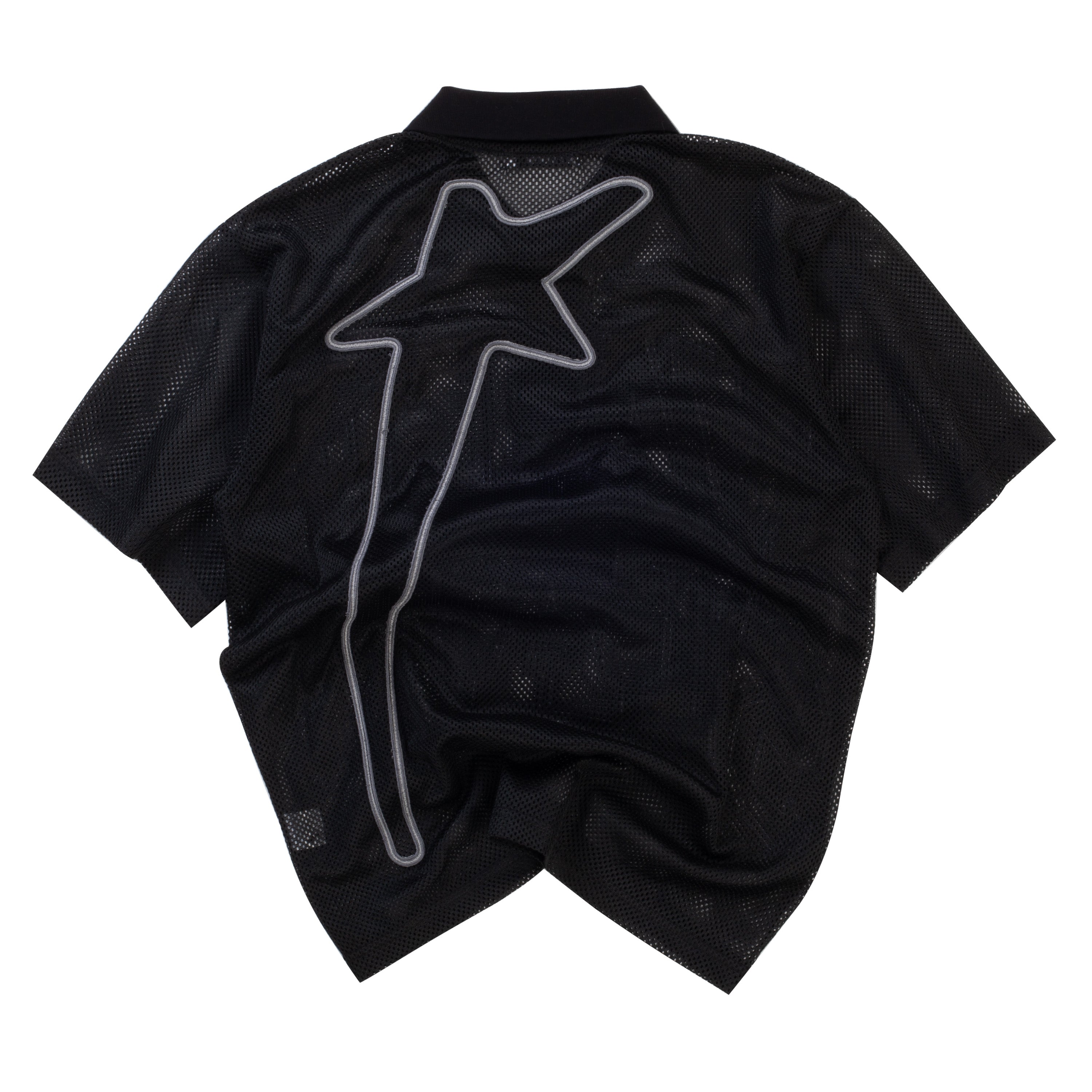 Vale Forever State Mesh Polo Black