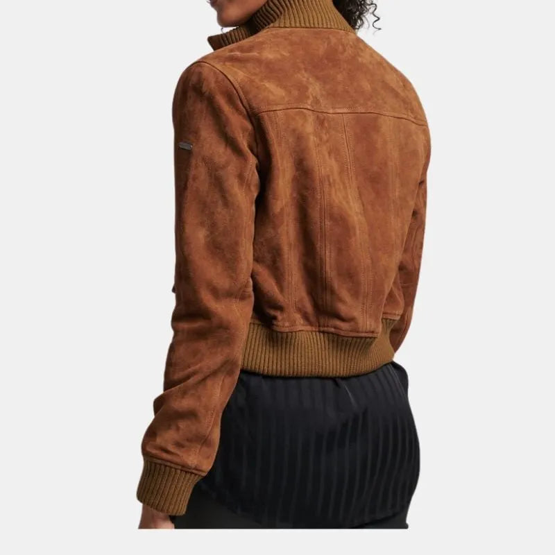 Women's Classic cropped suede Jacket