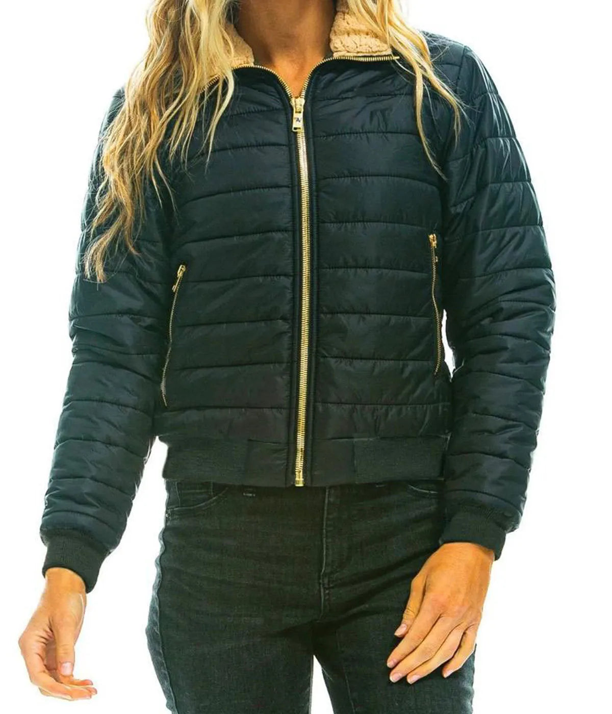 Women’s Satin Rainbow Sunburst Bomber Jacket