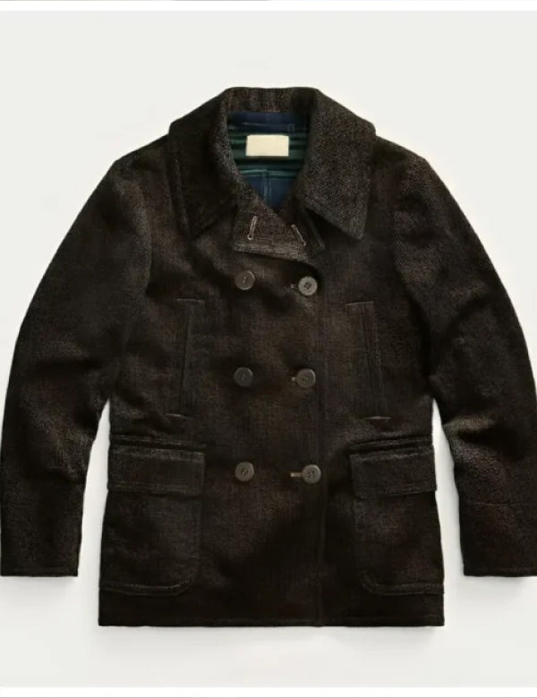 3 Body Problem Jovan Adepo Brown Corduroy Coat