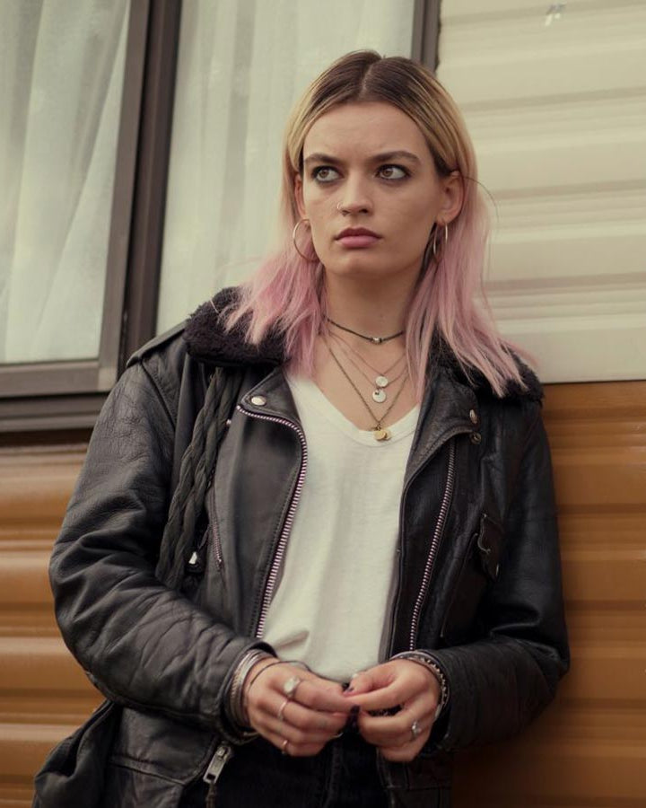 Sex Education Maeve Wiley Black Jacket