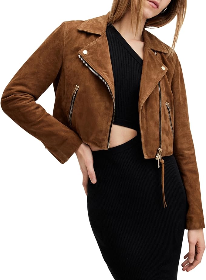 Women's cropped suede Jacket