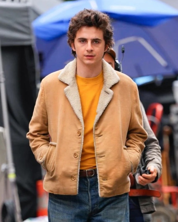 A Complete Unknown Timothee Chalamet Sherpa Jacket