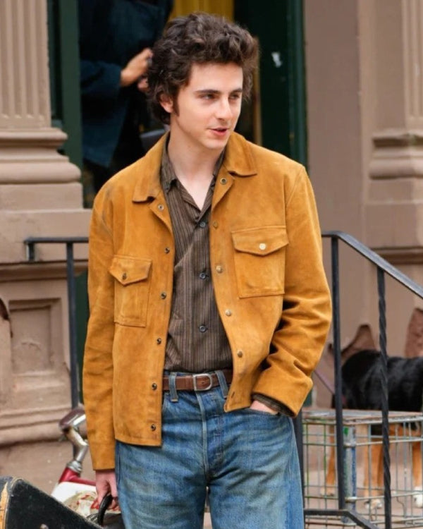 A Complete Unknown Timothee Chalamet Suede Jacket