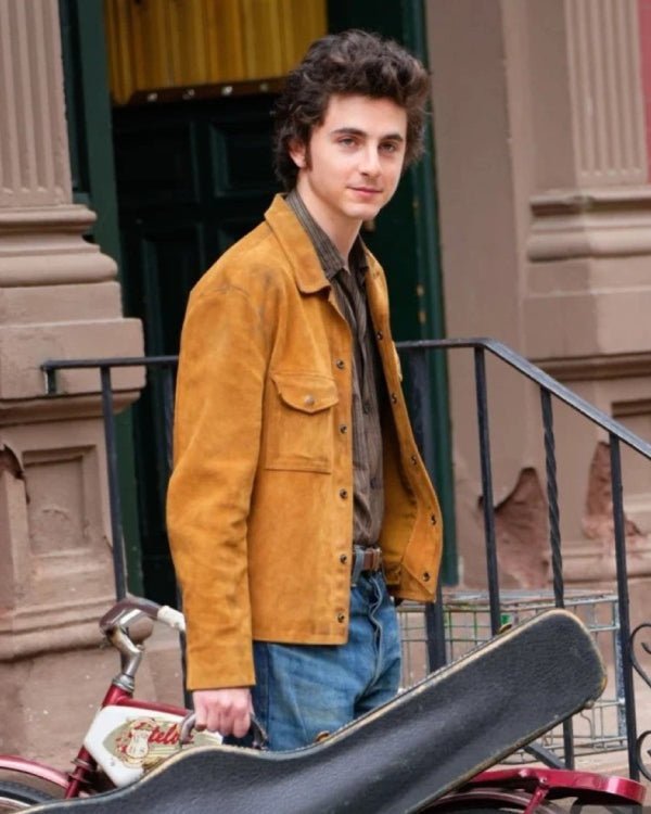 A Complete Unknown Timothee Chalamet Suede Jacket