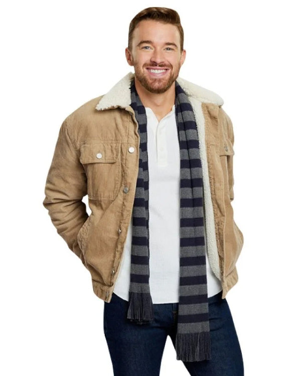 A Tale of Two Christmases 2022 Chandler Massey Corduroy Jacket