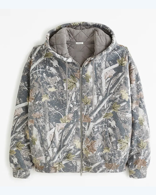 Abercrombie Quilted Camo Hoodie